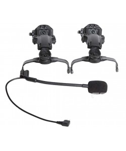 Гарнитура FMA COMTAC II III Helmet ARC Rail с креплением на шлем (Black)