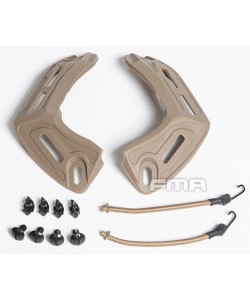 Набор боковых рельс на шлем FMA AF M-LOK Rail Set (Desert)