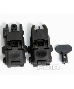 Мушка и целик складные FMA FBUS Gen2 Black (TB-01)