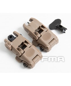 Мушка и целик складные FMA FBUS Gen2 Desert (TB-02)