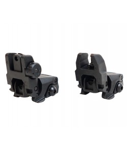 Мушка и целик складные FMA FBUS Gen1 Black (TB-26)