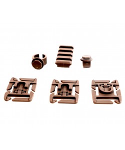 Комплект креплений FMA на систему MOLLE для ленты 25 мм, 3 шт. (Desert)