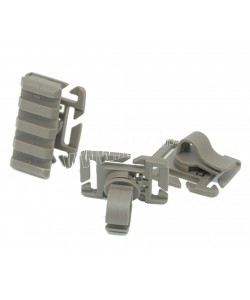Комплект креплений FMA на систему MOLLE для ленты 25 мм, 3 шт. (Desert)