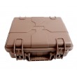 Кейс пластиковый FMA Tactical для пистолета/ПНВ, 280х245х108мм (Desert) - фото № 3