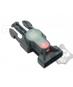 Тактический сигнальный маячок-пряжка FMA Mil-Spec (Black/Red)