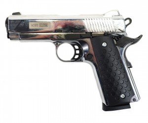 Сигнальный пистолет K1911 KURS Compact (Colt) кал. 5,5 мм под 10ТК, хром