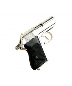 |Уценка| Макет пистолет Вальтер PPK Waffen-SS, никель (Германия, 1929 г., 2-я Мир.война) (№ 571-УЦ)