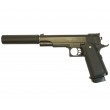 |Уценка| Страйкбольный пистолет Galaxy G.6A (Colt Hi-Capa) с глушителем и ЛЦУ (№ 584-УЦ) - фото № 1