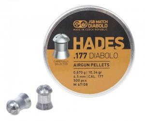 Пули JSB Hades Diabolo 4,5 мм, 0,67 г (500 штук)