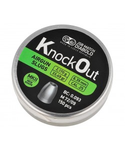 Пули полнотелые JSB KnockOut Slugs MK II 6,35 мм, 2,170 г (150 штук)