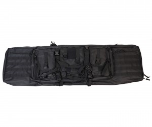 Чехол с 3 карманами, лямки для ношения на спине, Molle, 118x31 см (черный)
