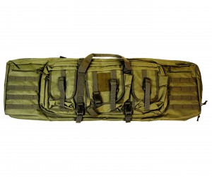 Чехол с 3 карманами, лямки для ношения на спине, Molle, 108x31 см (зеленый)