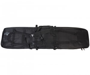 Чехол-рюкзак для ружья мягкий, с карманами, 116x30 см (черный)