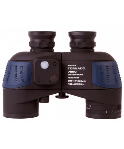 Бинокль Konus TORNADO 7x50, Porro-призмы, BAK4, с компасом (Black)