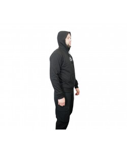 Толстовка худи унисекс PNEVMAT (черная)