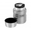 Термос для еды THERMOS KING SK-3000 MMS 0,47L, складная ложка (стальной) - фото № 3