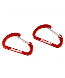 Карабин Naturehike NH15A004-H D-образный мини 4см (Красный)