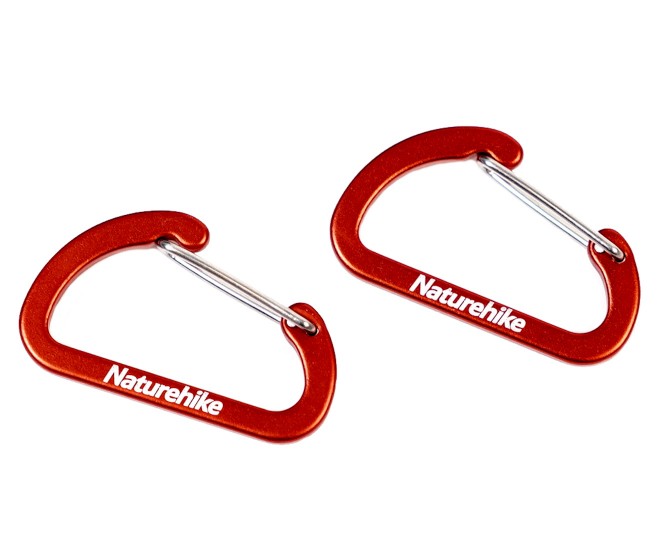 Карабин Naturehike NH15A004-H D-образный мини 4см (Красный)