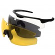 Очки стрелковые PMX GB-2000 Kit Anti-Fog (96% прозрачные, 89% желтые, 23% серые) - фото № 1