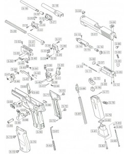 WE P226 винт газовой камеры Part 8