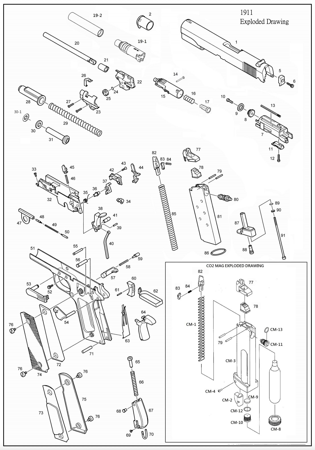 KJW 1911 губки магазина Part 77