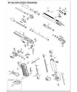 KJW KP-06 крышка магазина CO2 (Part CM-9)