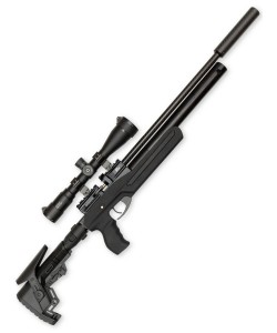 Пневматическая винтовка Ataman M20 SD 647 Ультра-компакт (Soft-Touch Black, PCP, полнотел, редуктор) 6,35 мм