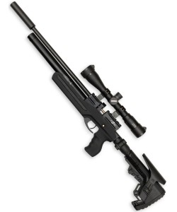 Пневматическая винтовка Ataman M20 SD 647 Ультра-компакт (Soft-Touch Black, PCP, полнотел, редуктор) 6,35 мм