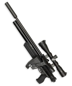 Пневматическая винтовка Ataman M20 SD 647 Ультра-компакт (Soft-Touch Black, PCP, полнотел, редуктор) 6,35 мм