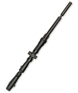 Пневматическая винтовка Ataman M20 SD 647 Ультра-компакт (Soft-Touch Black, PCP, полнотел, редуктор) 6,35 мм