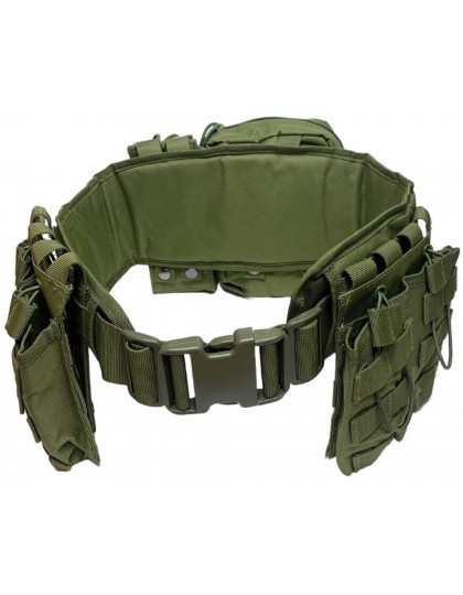 Пояс боевой разгрузочный AGR BP1121 с подсумками, L/XL (Olive)