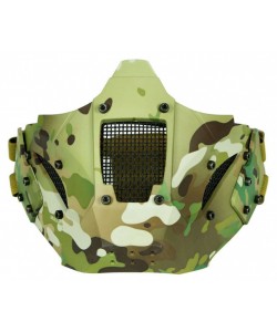 Маска защитная Tactical Warrior AS-MS0083 для крепления к шлемам Fast (Multicam)