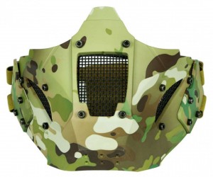 Маска защитная Tactical Warrior AS-MS0083 для крепления к шлемам Fast (Multicam)