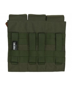 Подсумок Phoenix тройной, с клапаном под 6 магазинов АК (Olive)