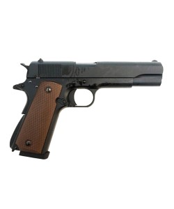 Страйкбольный пистолет KJW Colt M1911A1 CO₂ II GBB Black (26 шаров)