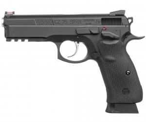 Страйкбольный пистолет KJW CZ-75 SP-01 Shadow CO₂ GBB Black