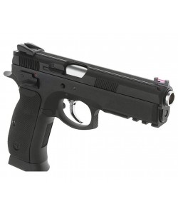 Страйкбольный пистолет KJW CZ-75 SP-01 Shadow CO₂ GBB Black