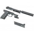 Страйкбольный пистолет KJW Beretta M9A1 TBC CO₂ Black, с глушителем - фото № 2