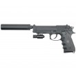 Страйкбольный пистолет KJW Beretta M9A1 TBC Gas Black, с глушителем - фото № 1