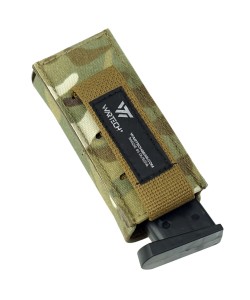Подсумок Wartech MP-122 «Град» под пистолетный магазин, пластик. вставка (Multicam)