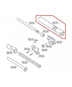 Внешний стволик Outer Barrel для Tokyo Marui Hi-Capa 5.1 Part (H51-24)
