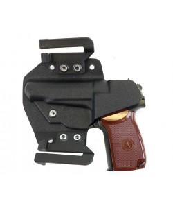 Классическая поясная кобура на быстросъемных креплениях для ПМ (Black)