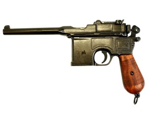 |Уценка| Макет пистолет Маузер, с деревянной кобурой-прикладом (Германия) DE-1025 (№ 621-УЦ)
