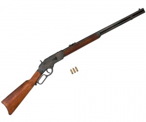 Макет винтовка Винчестер 73 модель, металл, с имитацией заряжания (США, 1873 г.) DE-8318