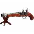 Макет пистолет кремневый пиратский, металл, для левой руки (Франция, XVIII век) DE-1126-G - фото № 3