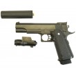 |Уценка| Страйкбольный пистолет Galaxy G.6A (Colt Hi-Capa) с глушителем и ЛЦУ (№ 629-УЦ) - фото № 4
