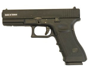 |Уценка| Страйкбольный пистолет KJW KP-17 Glock G17 Gas Black, металл. затвор (№ 637-УЦ)