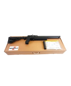 Пневматическая винтовка Ataman M20 647 Ультра-компакт (Soft-Touch Black, PCP, волан, редуктор) 6,35 мм
