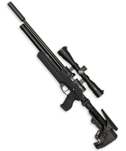 Пневматическая винтовка Ataman M20 647 Ультра-компакт (Soft-Touch Black, PCP, волан, редуктор) 6,35 мм