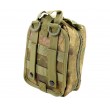 Аптечка тактическая Rusforce Emergency для хранения медикаментов, 21x15x10 см (Green Camo) - фото № 4